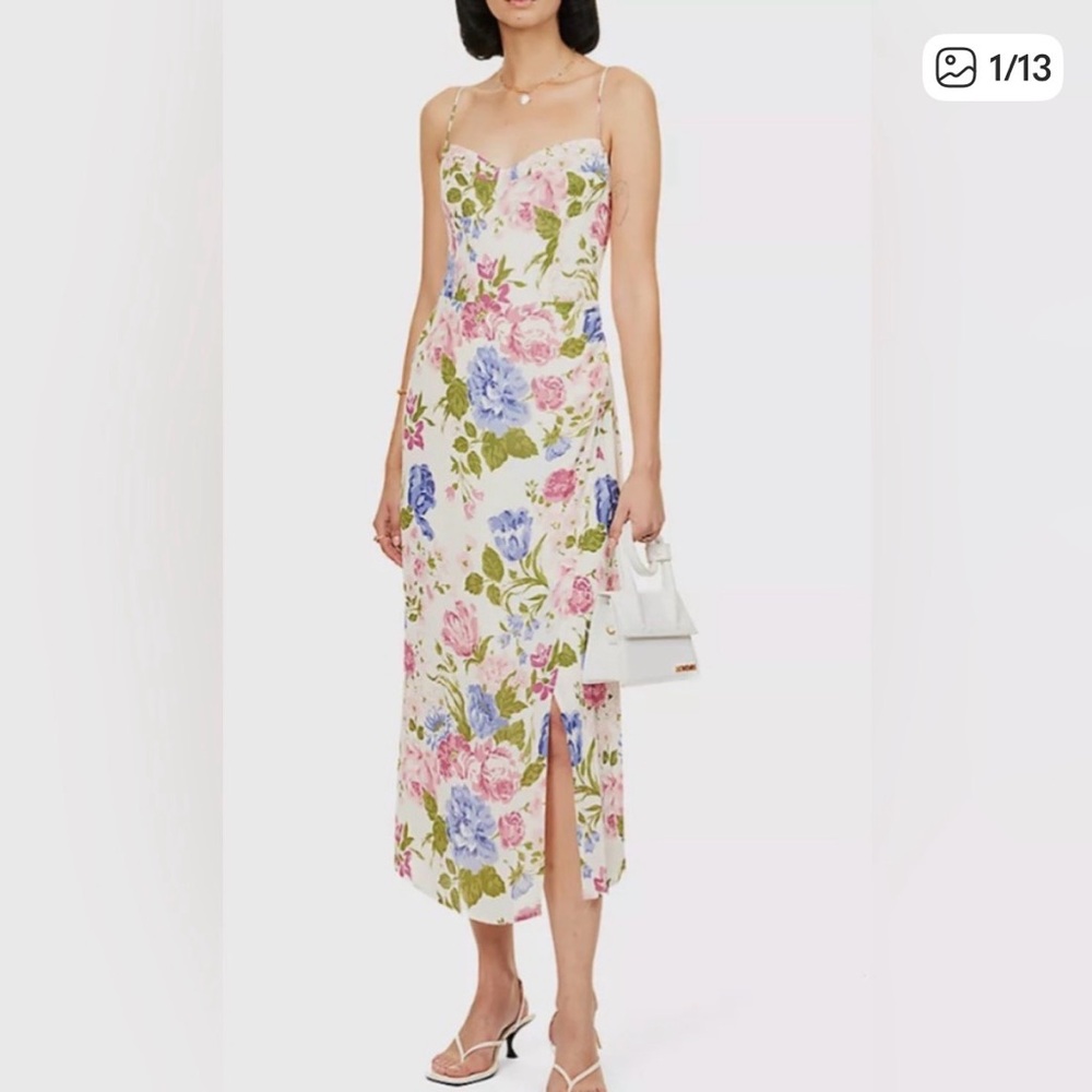 Floral Print Midi Dress